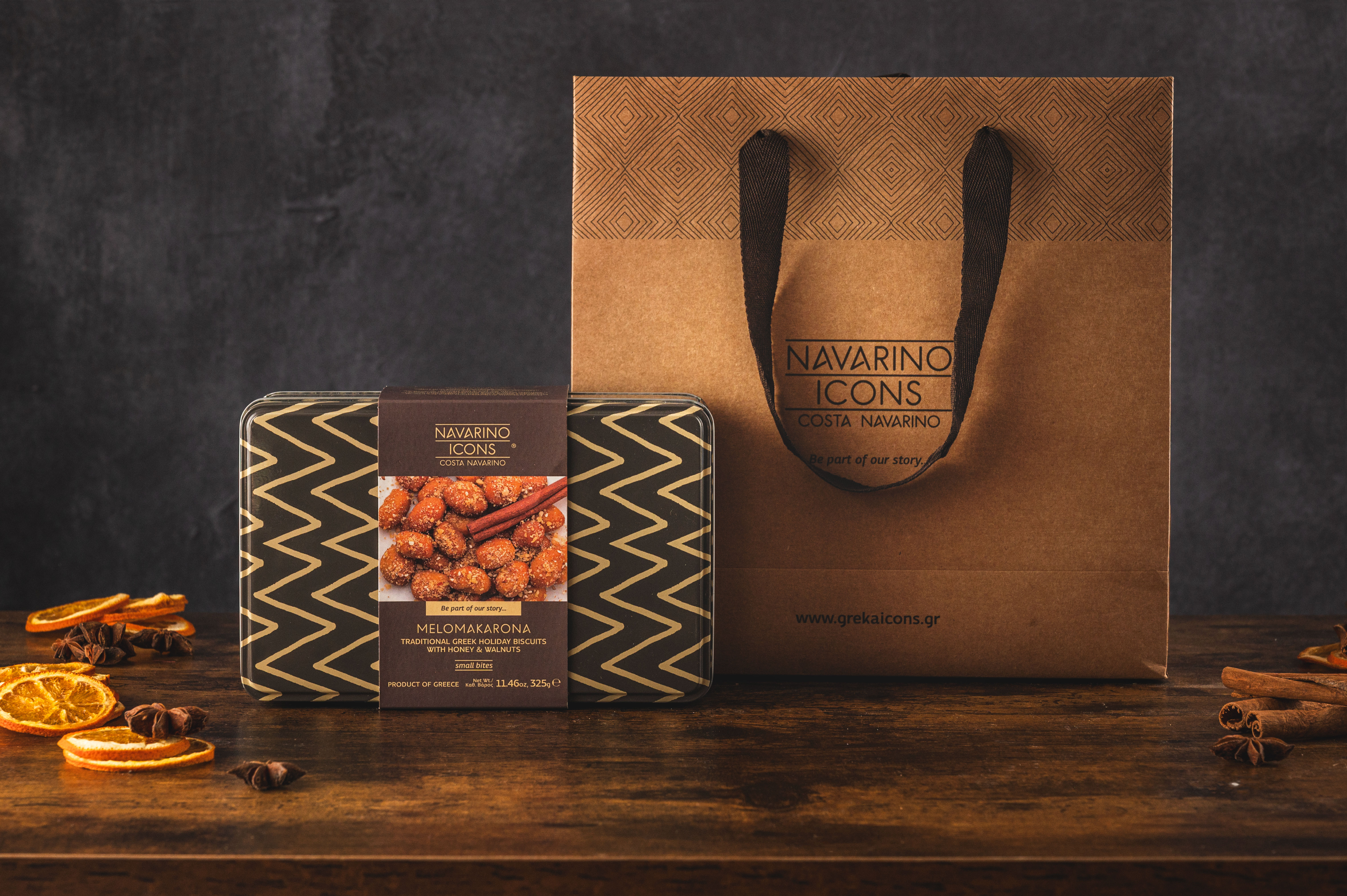 Navarino Icons - "Melomakarona Keepsake Tin"